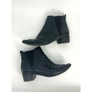 Treasure & Bond Leather Ankle Boots Pointed Toe